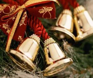 пазл Рождественские колокольчики украшенный